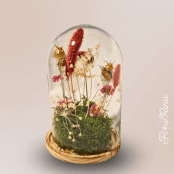 Droogbloemen in glas